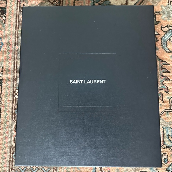Saint Laurent Patent Stiletto Bootie with Box Black Size 37 - Picture 6 of 8